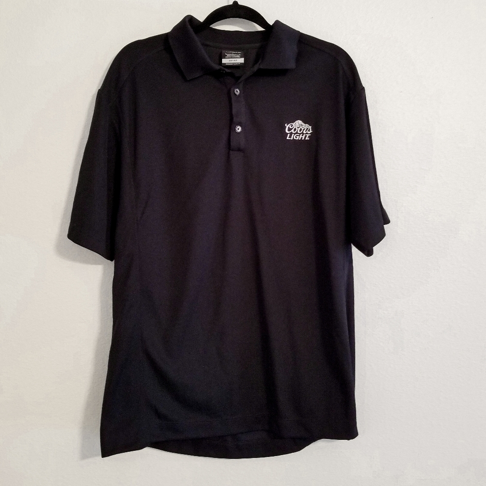 Mens large nike golf Coors Light shirt